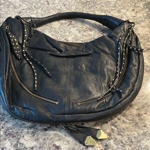 orYANY Black Hobo Bag with Slouchy Design